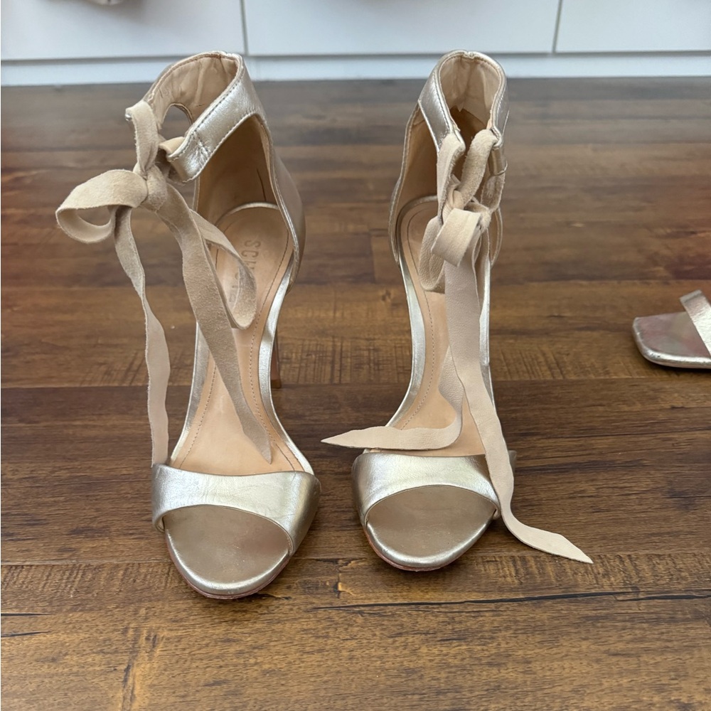 Schutz champagne heels